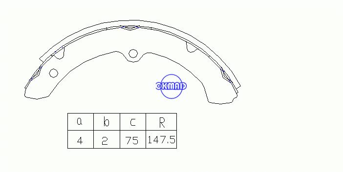 TOYOTA DYNA TOYOACE QUICK DELIVERY Drum Brake shoes OEM: 04494-36160 MK2296 GS7086, OK-BS285